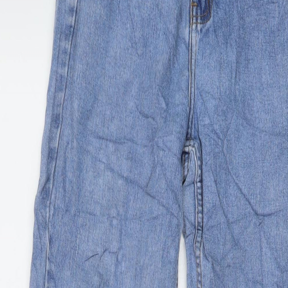 Denim & Co. Womens Beige Cotton Mom Jeans Size 8 L27 in Regular Button