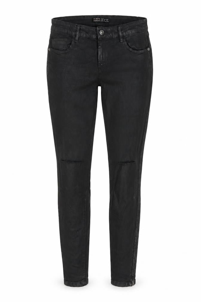 Zara Womens Black Cotton Skinny Jeans Size 10 L29 in Regular Button