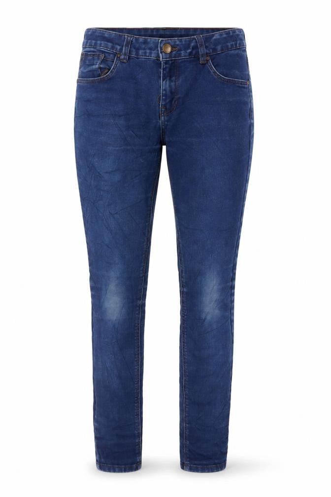 New Look Womens Blue Cotton Skinny Jeans Size 10 L29 in Regular Button