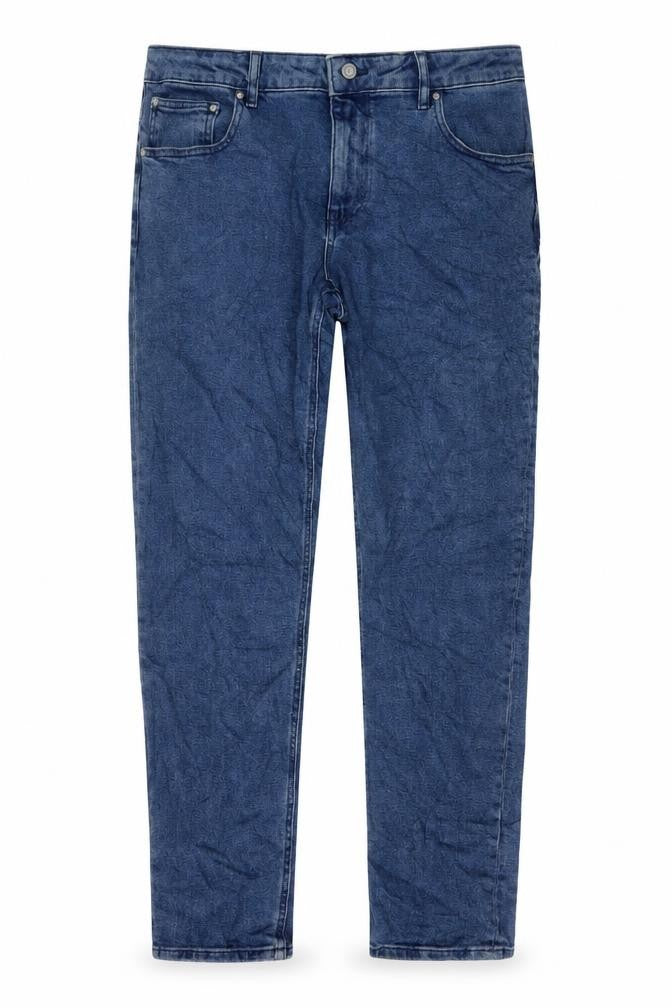 ASOS Mens Blue Cotton Straight Jeans Size 34 in L32 in Regular Button