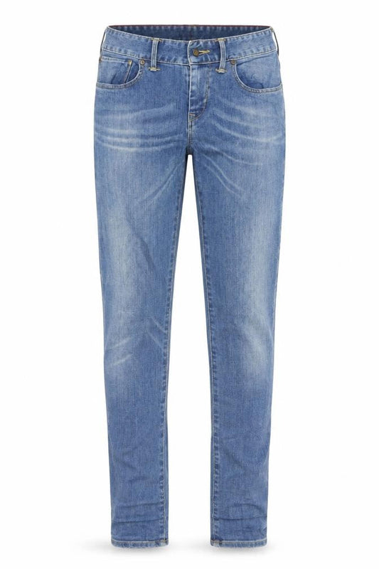 AUBIN & WILLS Mens Blue Cotton Skinny Jeans Size 30 in L32 in Slim Button