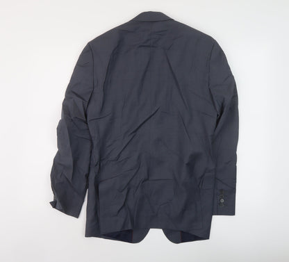 Next Mens Blue Wool Jacket Suit Jacket Size S Regular