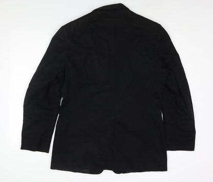 Woods & Gray Mens Black Jacket Blazer Size 40 Button