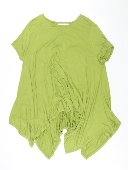 Antthony Womens Green Viscose Shift Size XL Round Neck Pullover