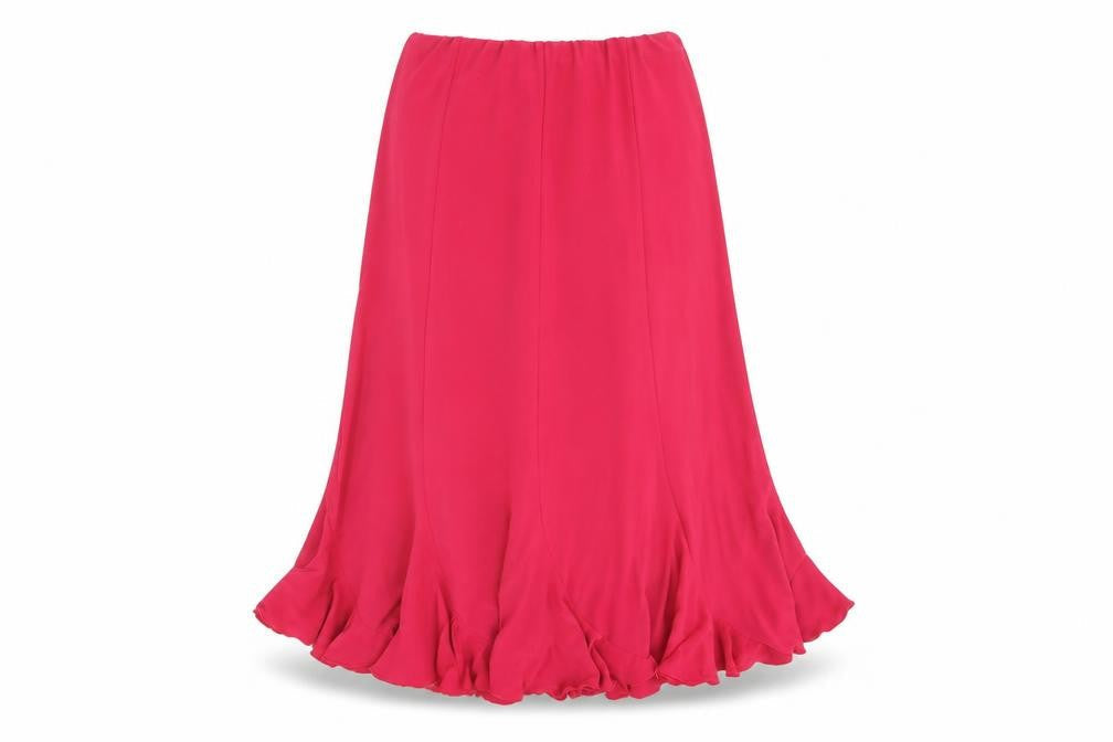 Saloos Womens Pink Polyester Trumpet Skirt Size M - Elasticated Waist