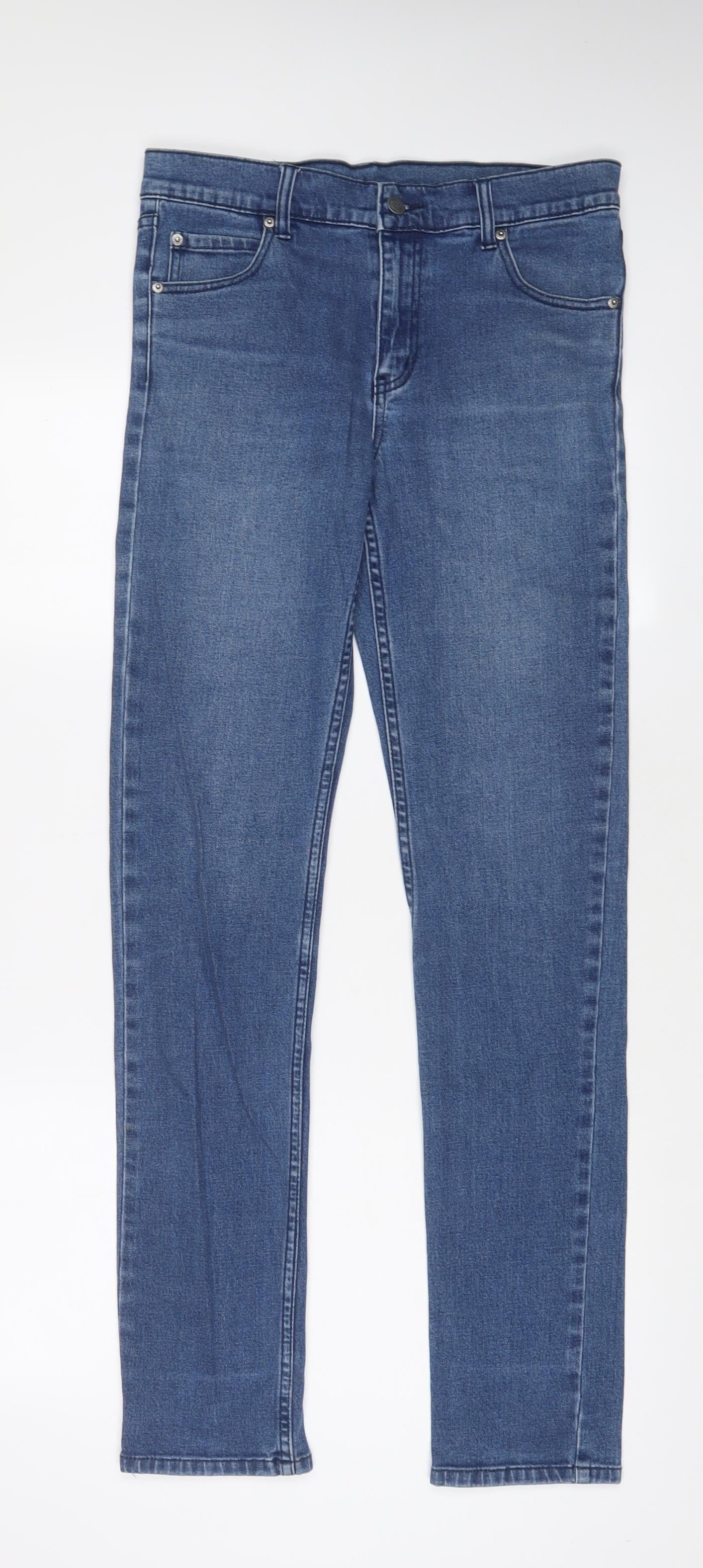 Cheap Monday Womens Blue Cotton Skinny Jeans Size 32 in L34 in Regular Zip