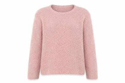 Next Womens Pink Crew Neck Polyester Pullover Jumper Size 12