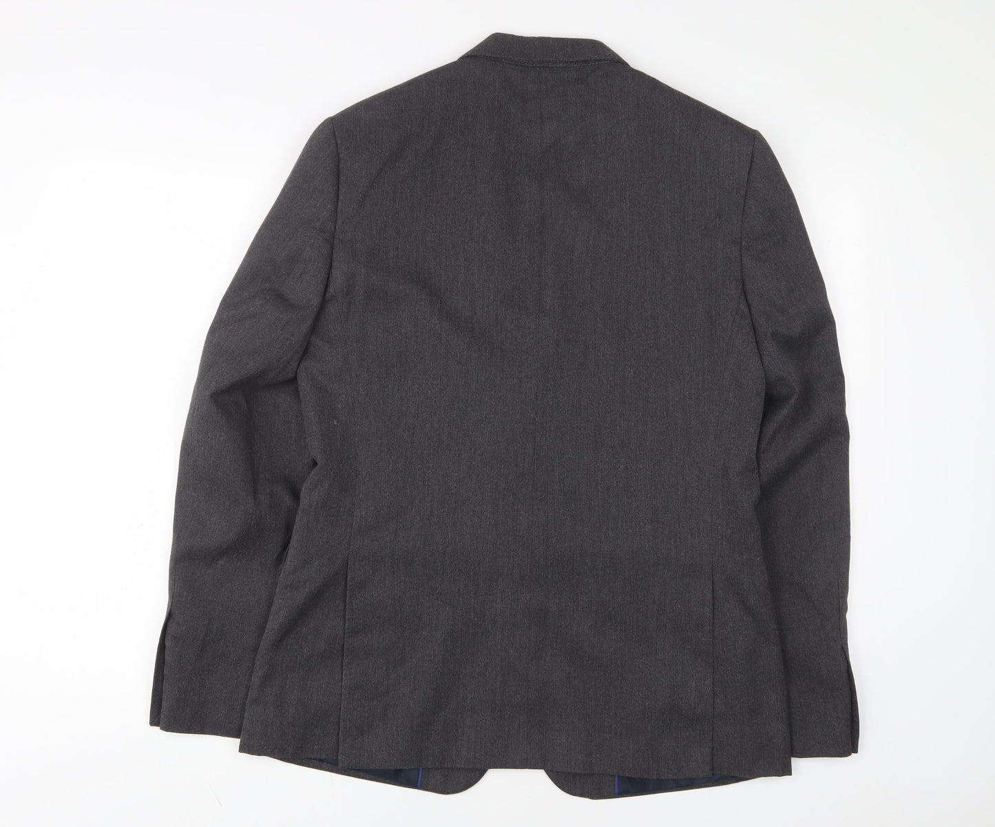 Marks and Spencer Mens Grey Polyester Jacket Suit Jacket Size 38 Regular - Inside pockets