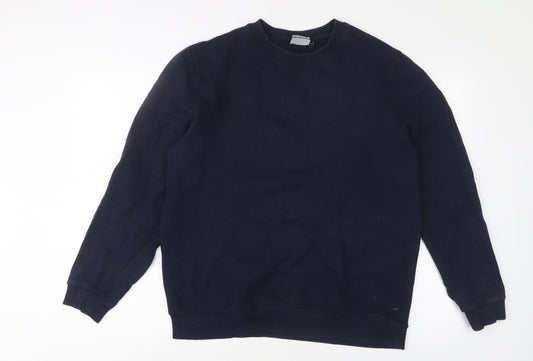 ASOS Mens Blue Cotton Pullover Sweatshirt Size M