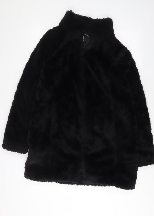 Dorothy Perkins Womens Black Jacket Size 12 Hook & Eye