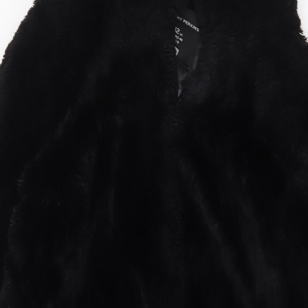 Dorothy Perkins Womens Black Jacket Size 12 Hook & Eye