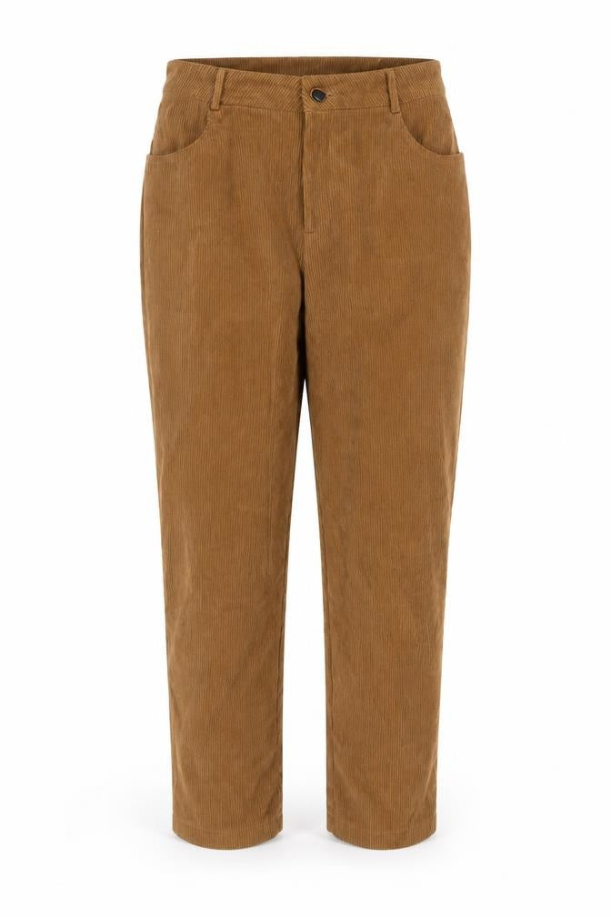 DAZT Womens Brown Polyester Trousers Size XL L25 in Regular Zip