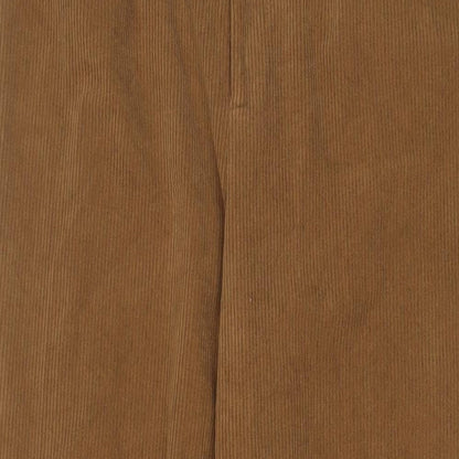 DAZT Womens Brown Polyester Trousers Size XL L25 in Regular Zip