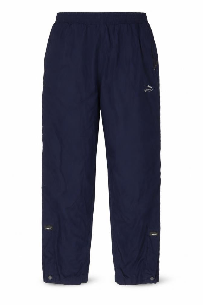 Donnay Mens Blue Polyester Windbreaker Trousers Size M L31 in Regular Drawstring - Zip Pockets