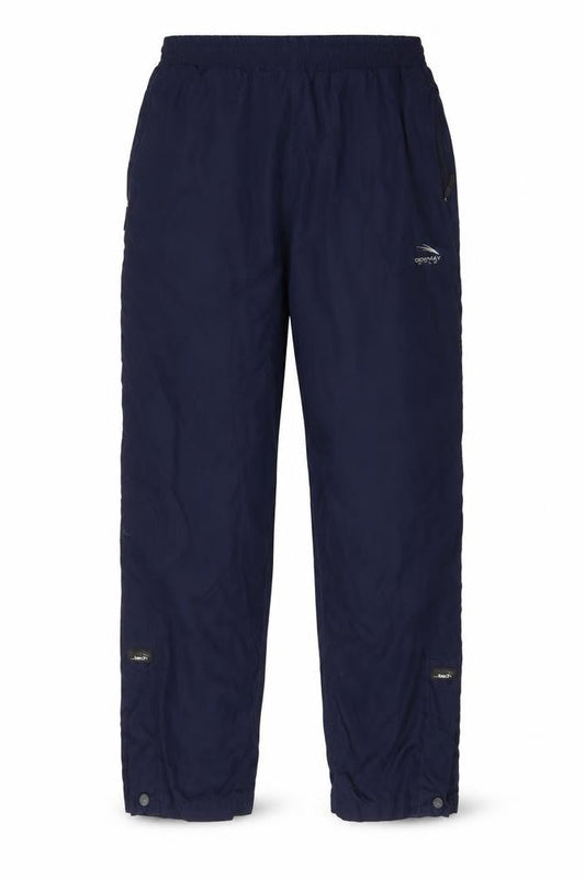 Donnay Mens Blue Polyester Windbreaker Trousers Size M L31 in Regular Drawstring - Zip Pockets