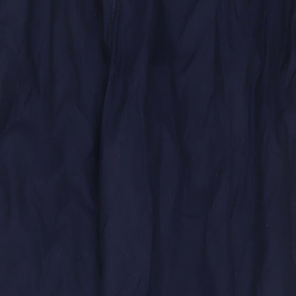 Donnay Mens Blue Polyester Windbreaker Trousers Size M L31 in Regular Drawstring - Zip Pockets