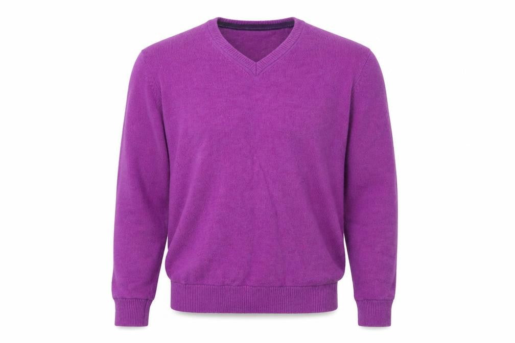 Skopes Mens Purple Crew Neck Wool Pullover Jumper Size XL Long Sleeve