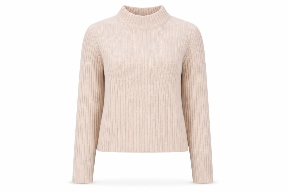 H&M Womens Pink Round Neck Acrylic Pullover Jumper Size S