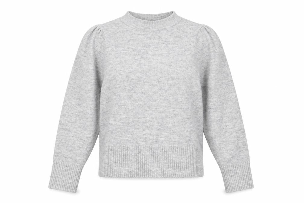 H&M Womens Grey Round Neck Acrylic Pullover Jumper Size M