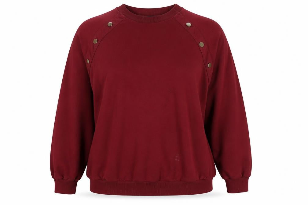 JD Williams Womens Red Cotton Pullover Sweatshirt Size 16 Pullover