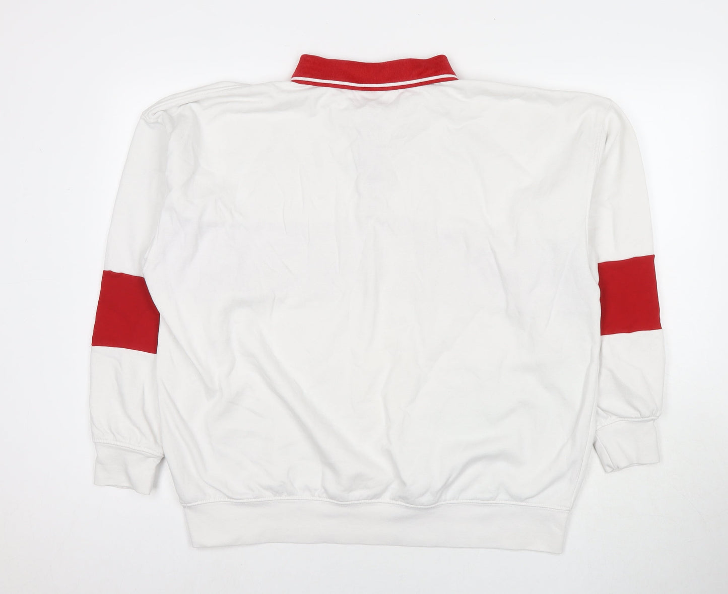 Divided by H&M Mens White Cotton Henley Sweatshirt Size M - Montreux