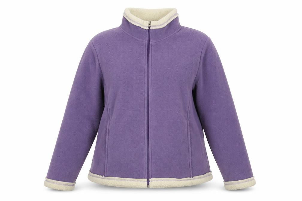 Text Womens Purple Jacket Size L Zip