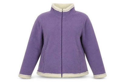 Text Womens Purple Jacket Size L Zip