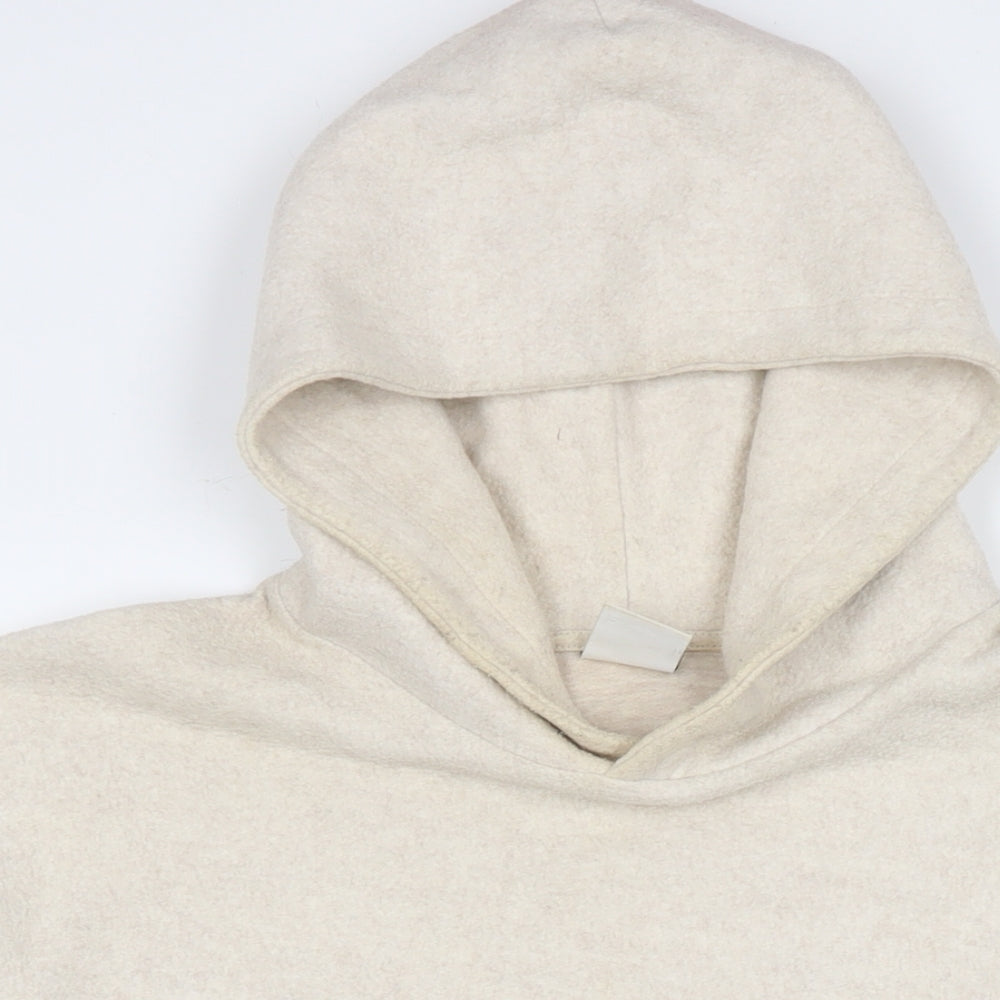 Zara Womens Beige Polyester Pullover Hoodie Size M Pullover