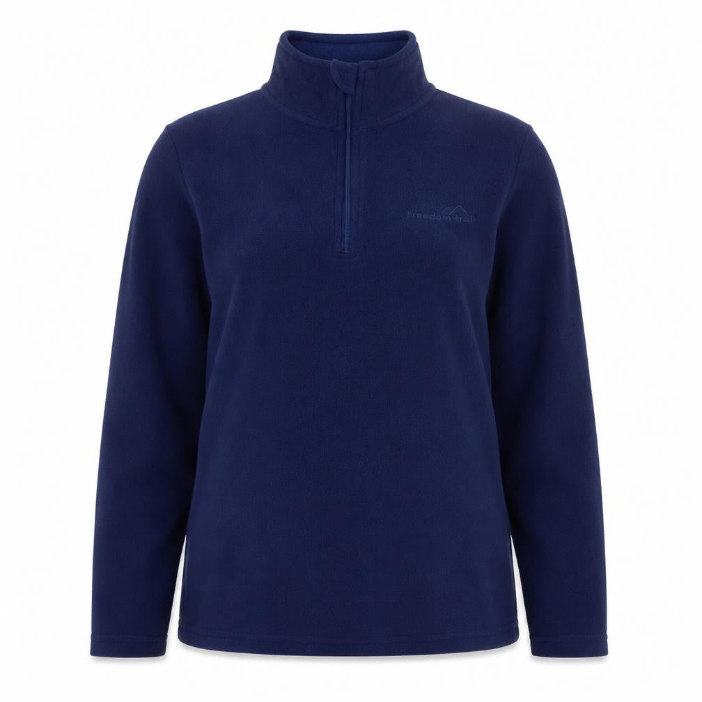 Freedom Trail Womens Blue Polyester Pullover Sweatshirt Size 10 Zip