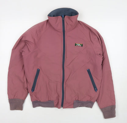Additional front view of Maine New England women’s pink bomber jacket jacket, size M, zip
