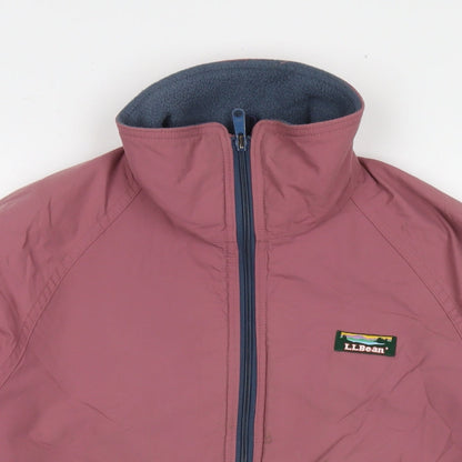 Close-up detail of Maine New England women’s pink bomber jacket jacket, size M, zip