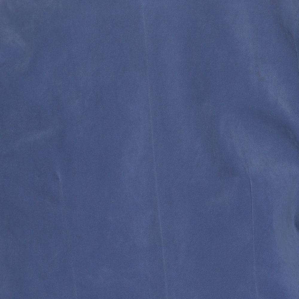Rogers Womens Blue Trench Coat Jacket Size 20 Button