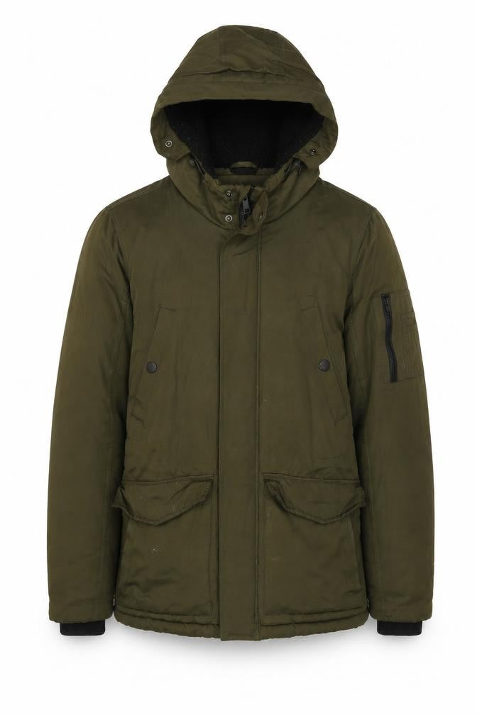 NEXT Mens Green Parka Jacket Size XS Zip