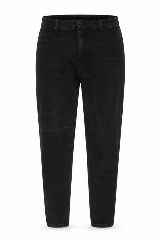 Denim & Co. Womens Grey Cotton Blend Tapered Jeans Size 18 L26 in Regular Tie
