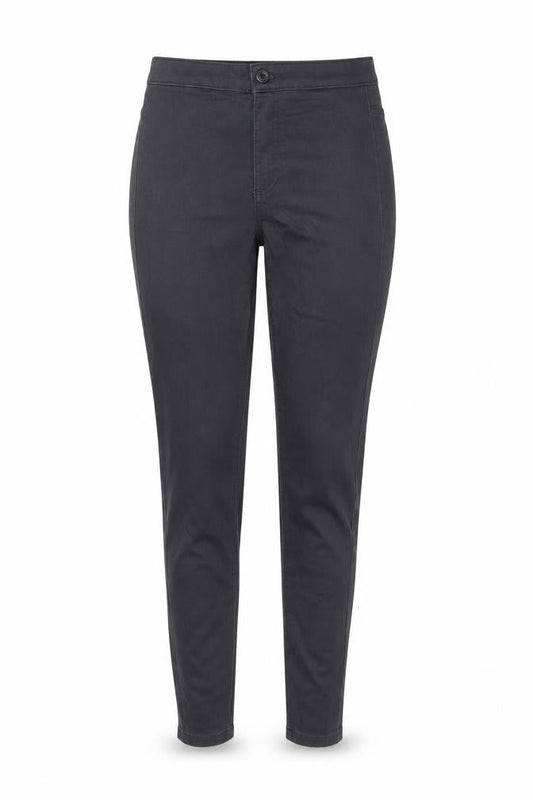 Marks & Spencer Womens Grey Cotton Blend Skinny Jeans Size 8 L29 in Regular Zip