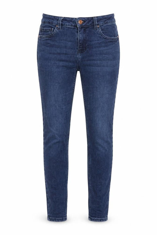 Next Womens Blue Cotton Blend Skinny Jeans Size 12 L27 in Regular Zip