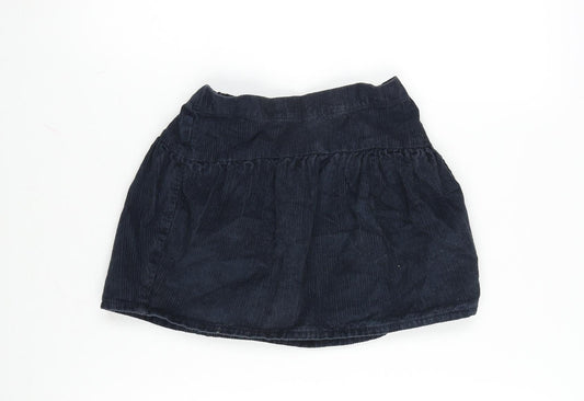 TU Girls Blue Cotton Skater Skirt Size 5-6 Years Regular
