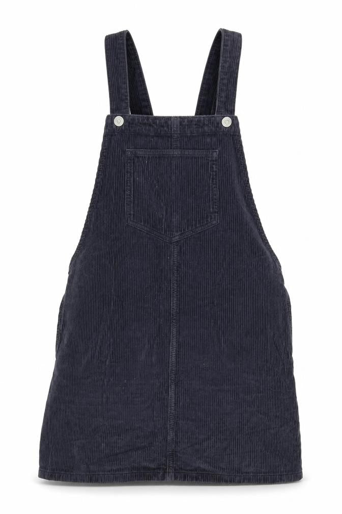 Topshop Womens Blue Cotton A-Line Size 8 Square Neck Snap
