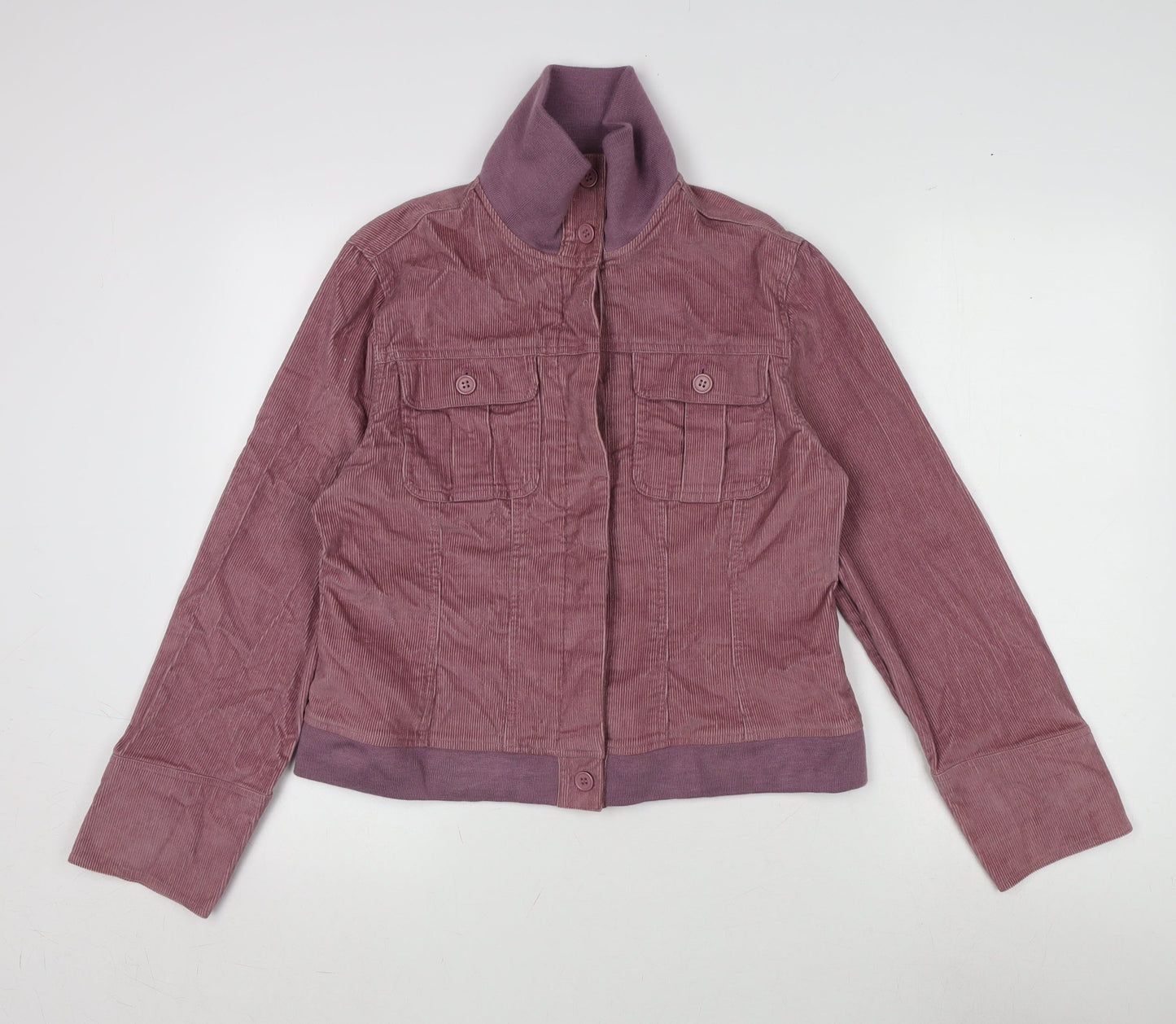 Modern Woman Womens Purple Jacket Size 16 Button