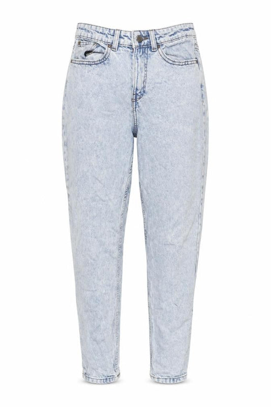 Denim & Co. Womens Blue Cotton Tapered Jeans Size 8 L26.5 in Regular Zip