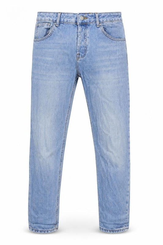ASOS Mens Blue Cotton Tapered Jeans Size 34 in L32 in Regular Button