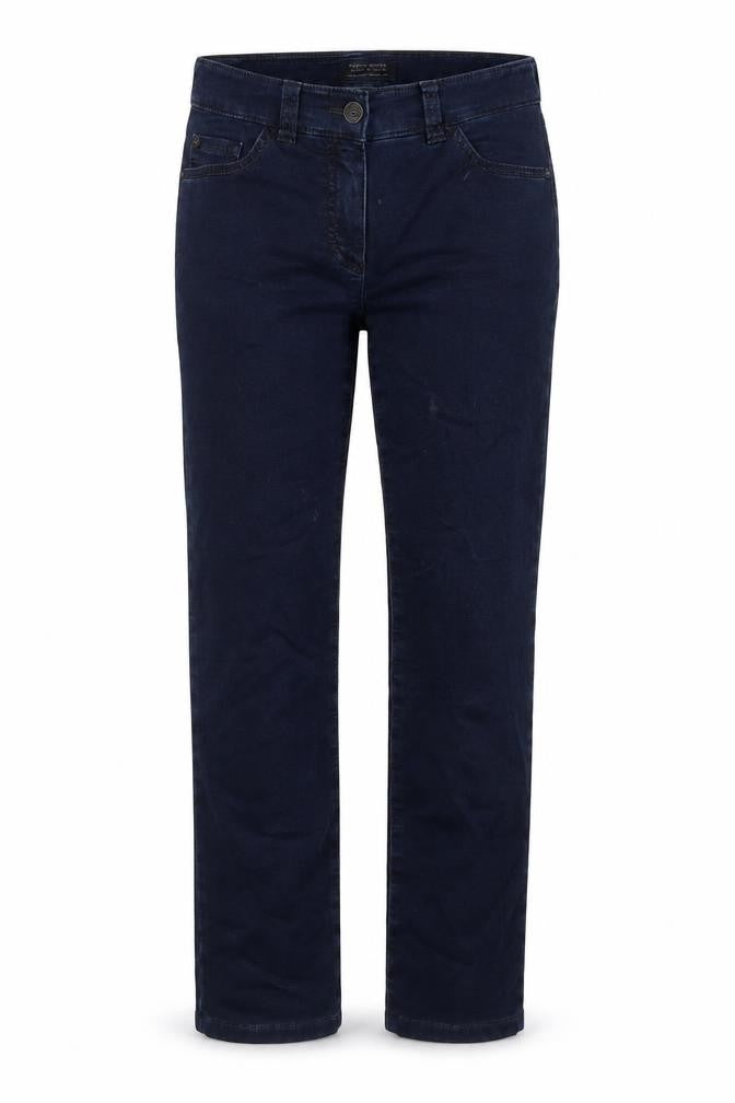Gerry Weber Womens Blue Cotton Straight Jeans Size 8 L26 in Regular Button