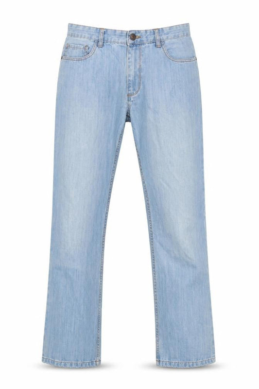 Next Mens Blue Cotton Straight Jeans Size 32 in L32 in Regular Button