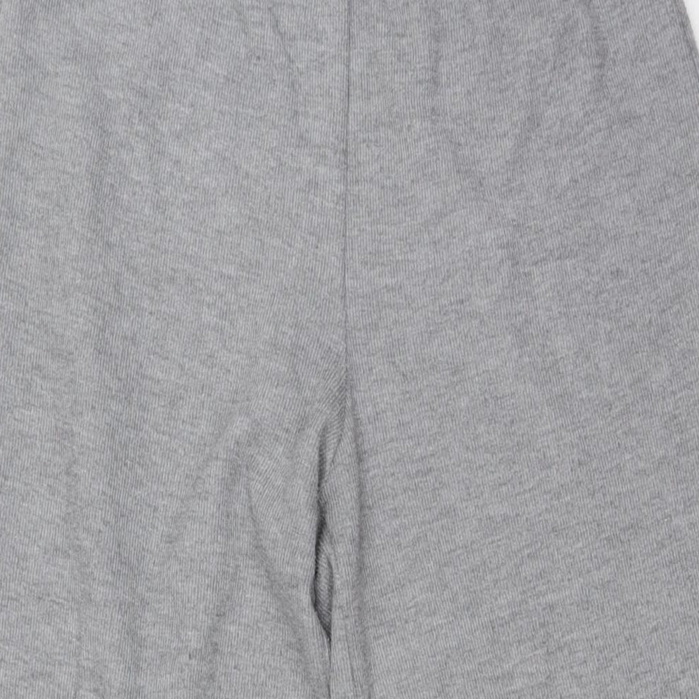 Zara Womens Green Polyester Trousers Size S L28 in Regular - Ribbed