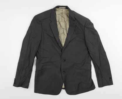 Next Mens Grey Wool Jacket Suit Jacket Size 42 Regular