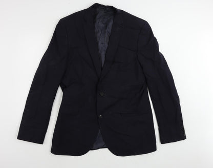 Next Mens Blue Wool Jacket Suit Jacket Size 44 Regular