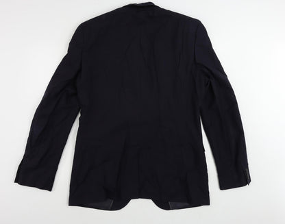 Next Mens Blue Wool Jacket Suit Jacket Size 44 Regular