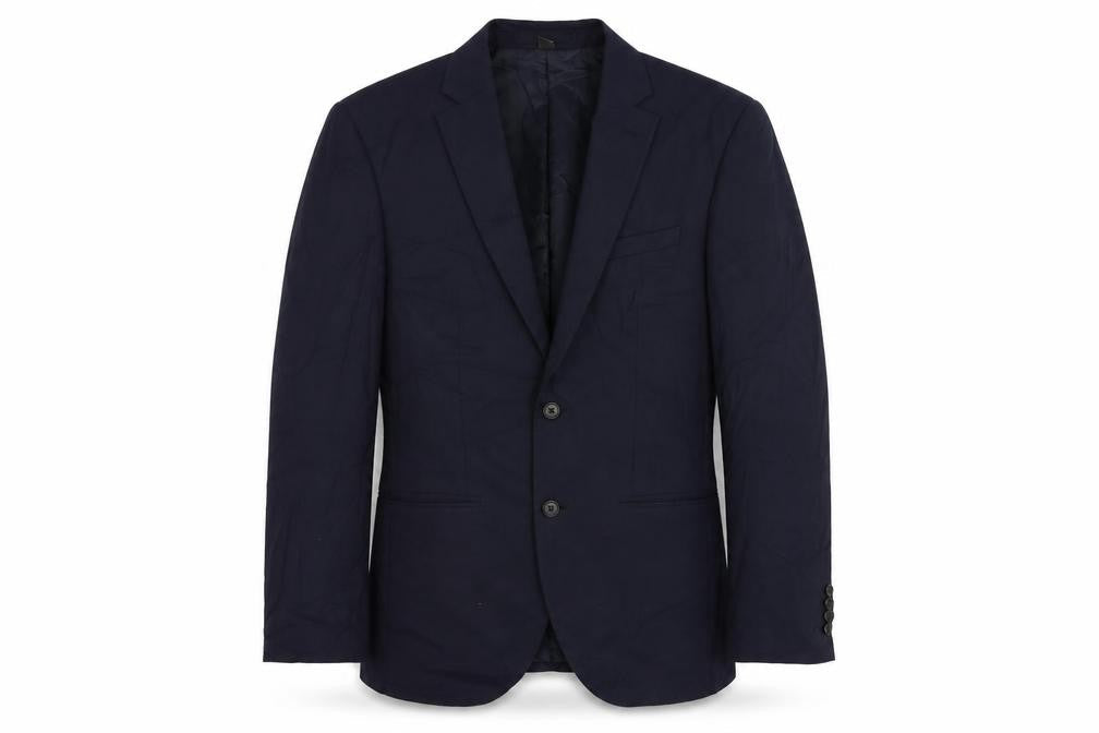 Marks & Spencer Mens Blue Polyester Jacket Suit Jacket Size 38 Regular