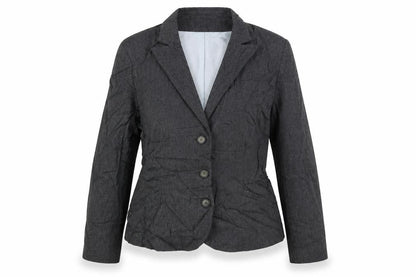Monsoon Womens Grey Jacket Blazer Size 14 Button - Vintage