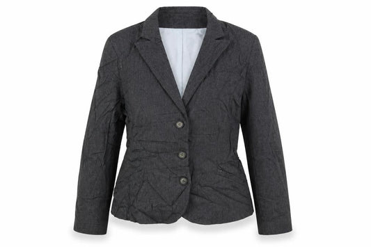 Monsoon Womens Grey Jacket Blazer Size 14 Button - Vintage